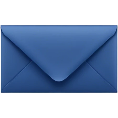 dark blue 
envelope emoji