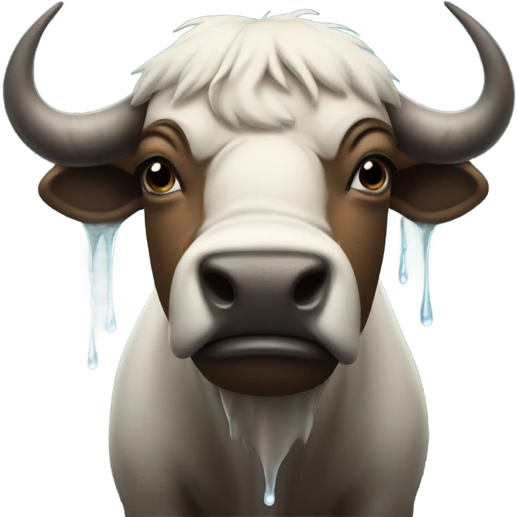 Buffalo crying emoji