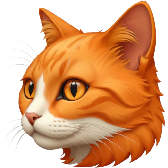 realistic cat from a side angle emoji