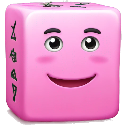 Pink Mahjong emoji