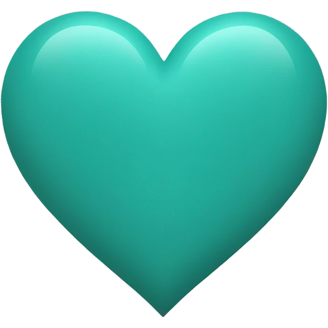Teal heart emoji