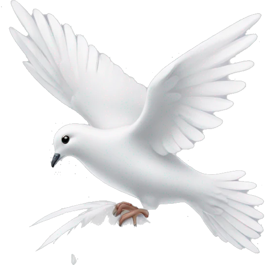 dove with feather emoji
