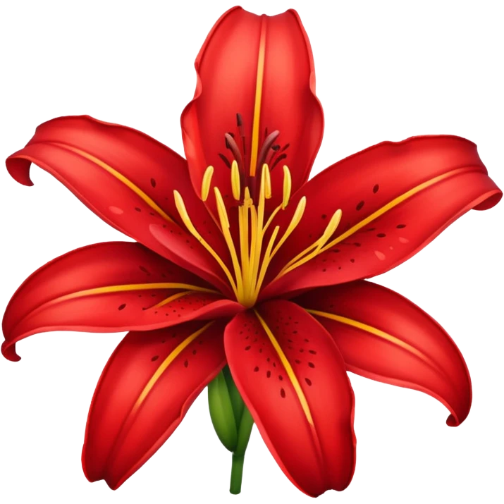 Red lily emoji