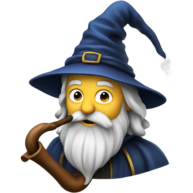 Wizard smoking a pipe emoji