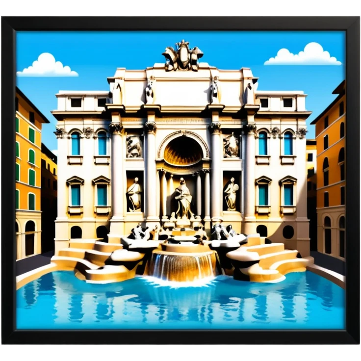 trevi fountain view from up above
no square style no frame emoji