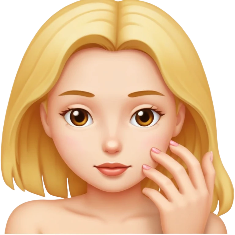 Girl rubbing pussy emoji