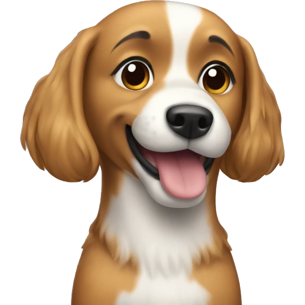 Dog with tu tu on emoji
