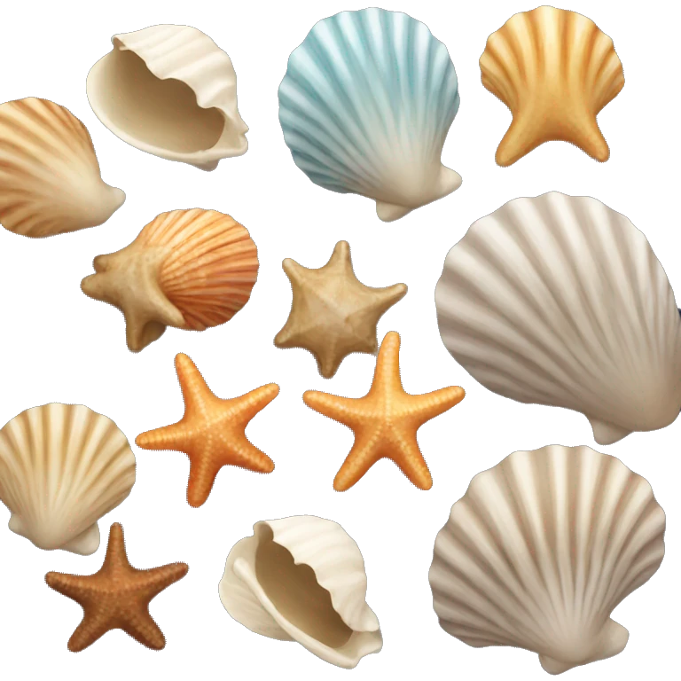 Sea shells emoji