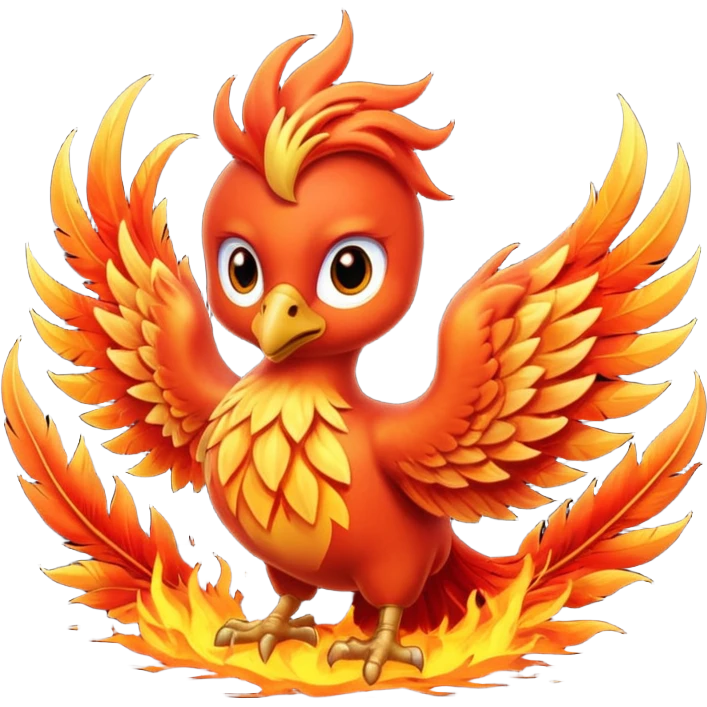Baby phoenix - rising from ashes








 emoji