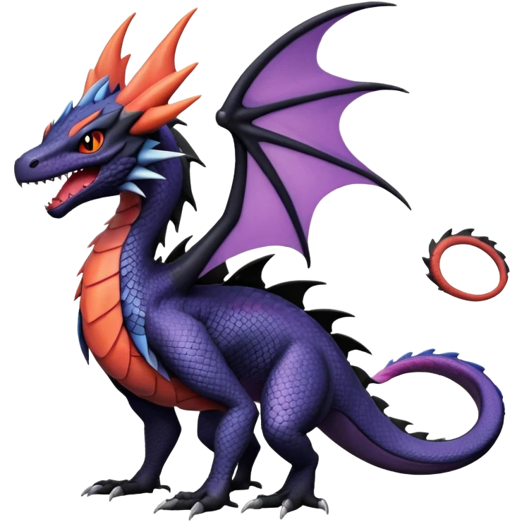 Salandit-Noibat-Noivern-Nargacuga-Dragon-Hybrid (Full body) emoji