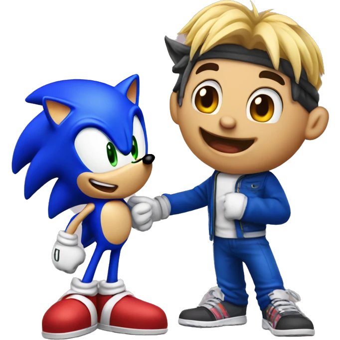 Happy Birthday Christian Derrick with Sonic  emoji