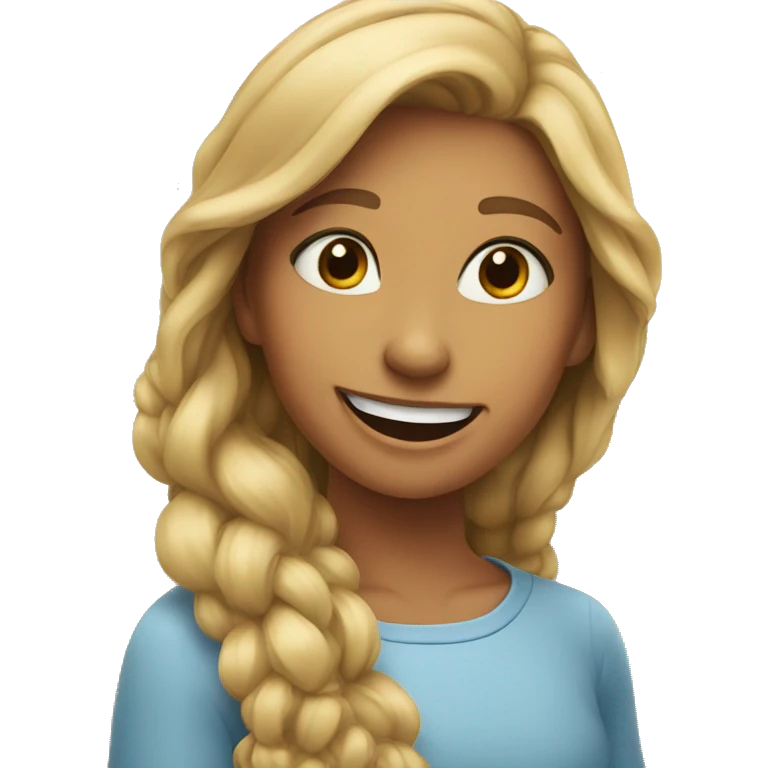 Happy sister face emoji