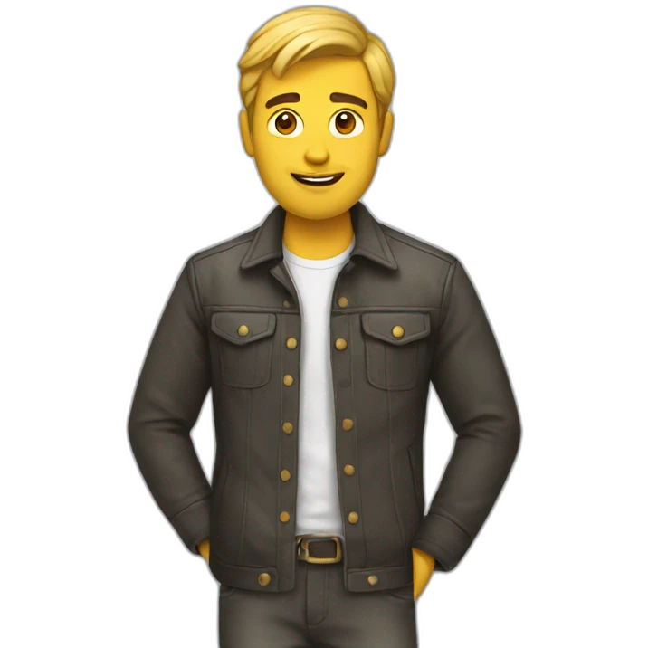 Homme à la mode emoji
