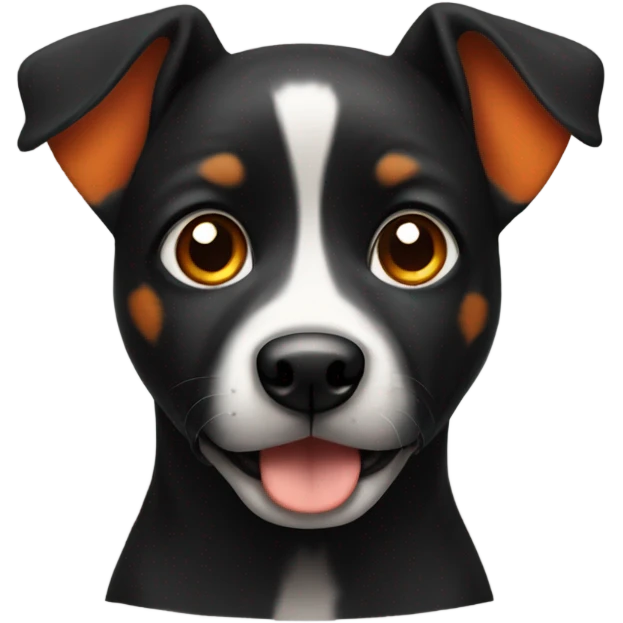 cute black and orange dog  emoji