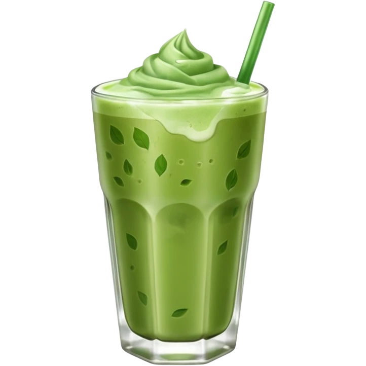 iced matcha latte emoji