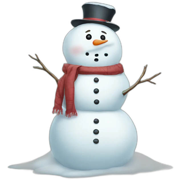 sad snowman emoji
