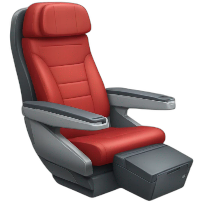 Business class red Airplane seat emoji
