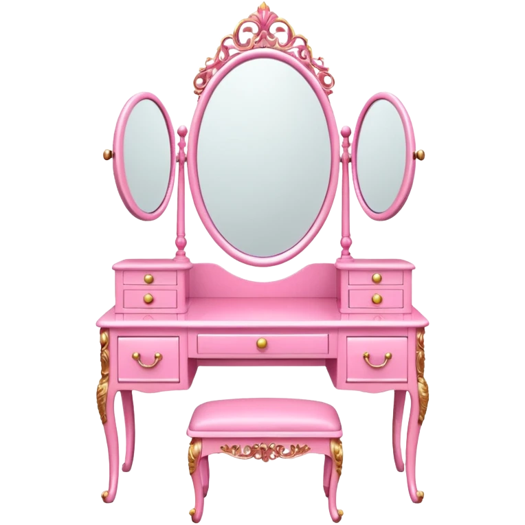 pink DRESSING TABLE emoji