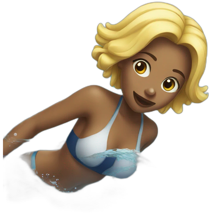 sexy girl swimming emoji