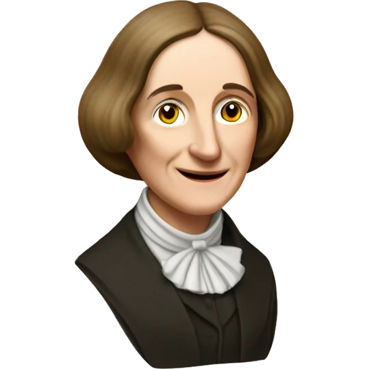 George Eliot (real name Mary Ann Evans) british writer emoji
