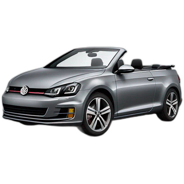 vw golf cabriolet metallic gray karman emoji