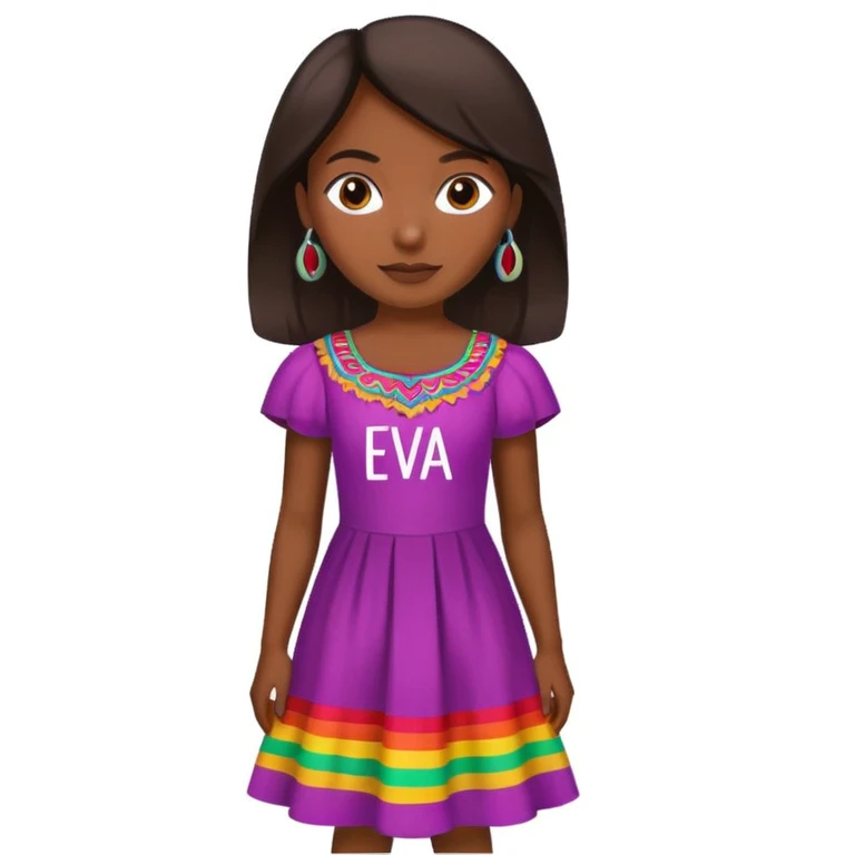 una niña peruana que ponga eva al fondo  emoji