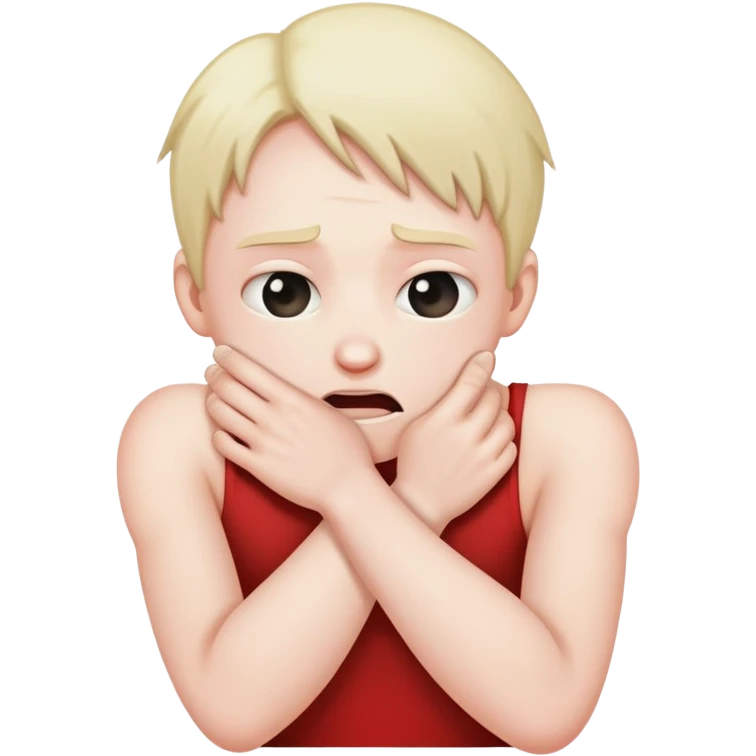 Person strangling themselves emoji