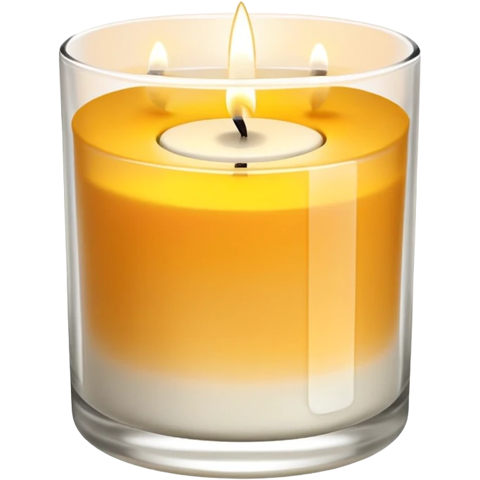 Scented candle, in translucent holder  minimalist style, high detail, still life, 4k emoji