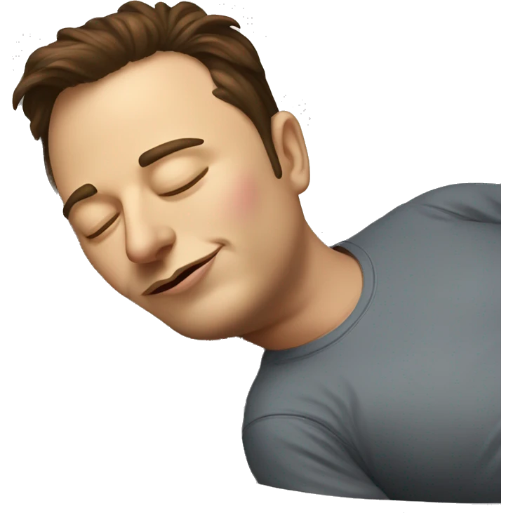 Elon Musk sleeping emoji