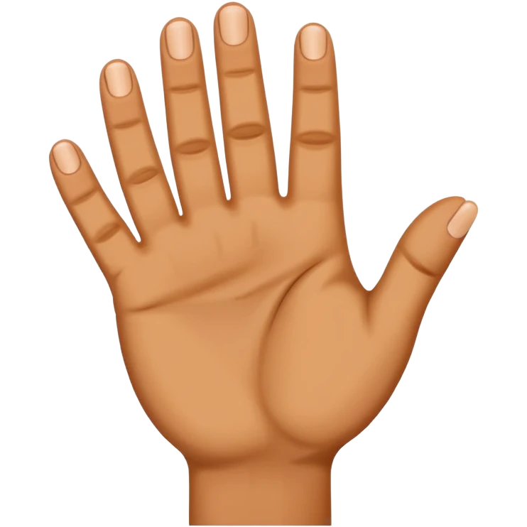 Four fingered hand emoji