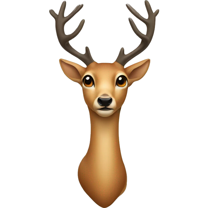 deer with eyes in the shape of herat emoji