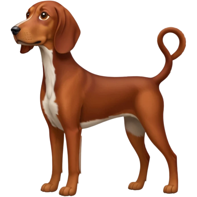 reddish brown coonhound emoji