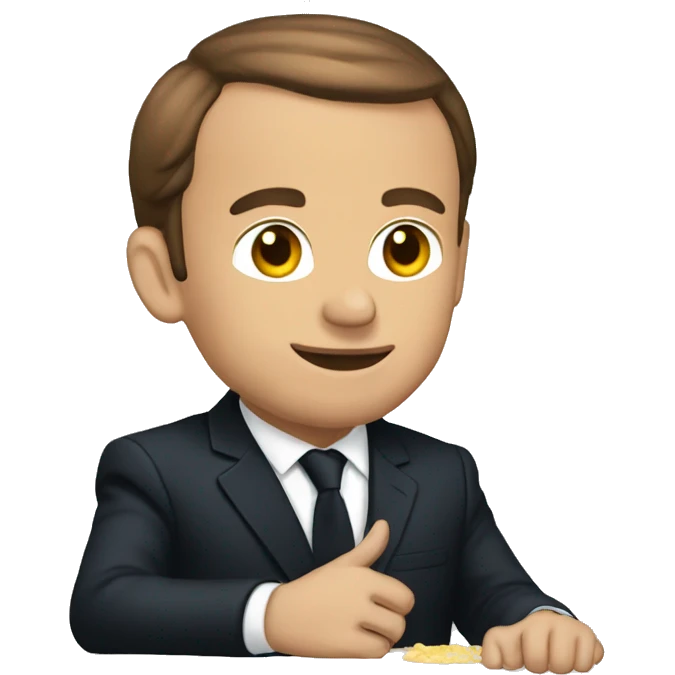 macron qui lit  emoji