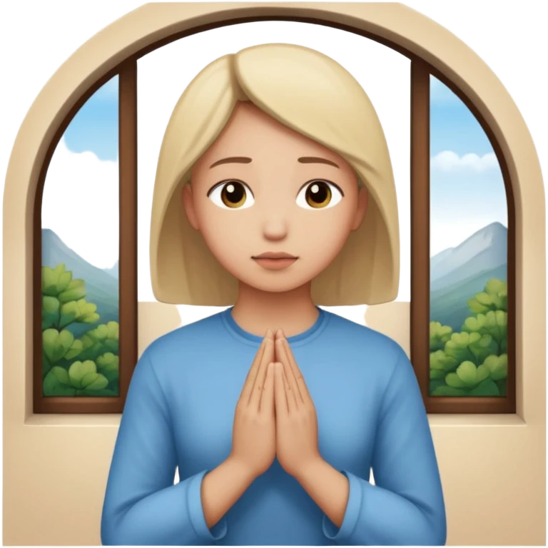 pray to the lord in the peace of our home emoji