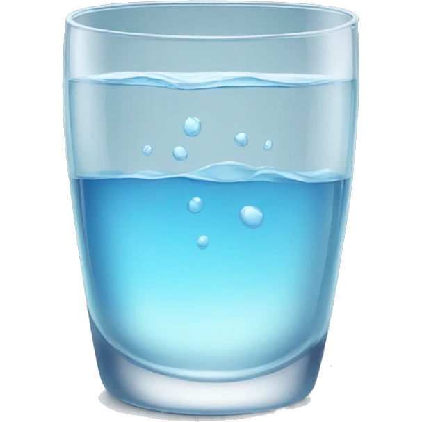 Glass of water emoji