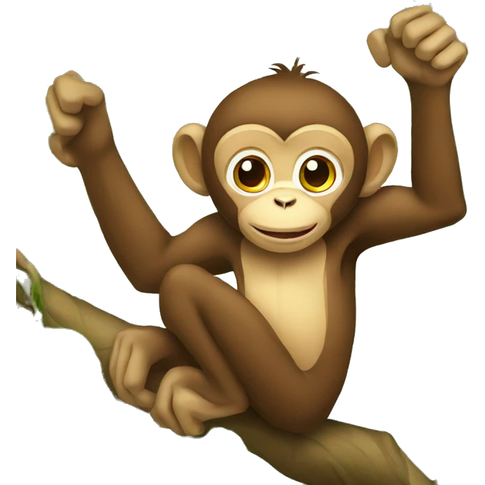 monkey on tree emoji
