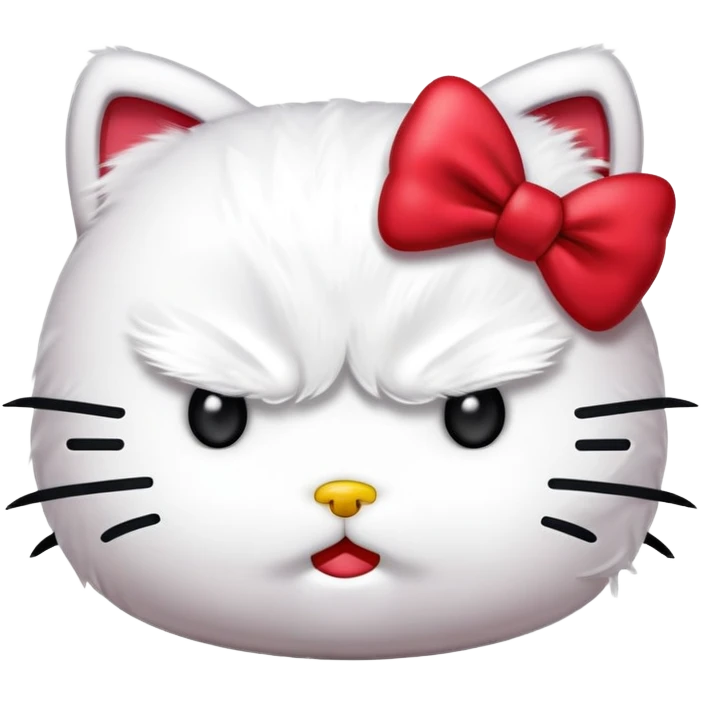 Angry hello kitty  emoji