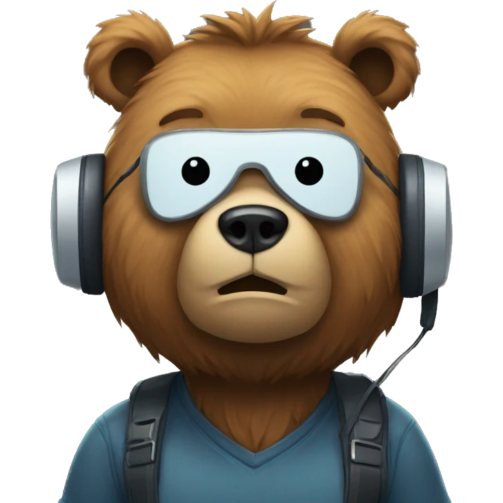 bear gamer sad emoji