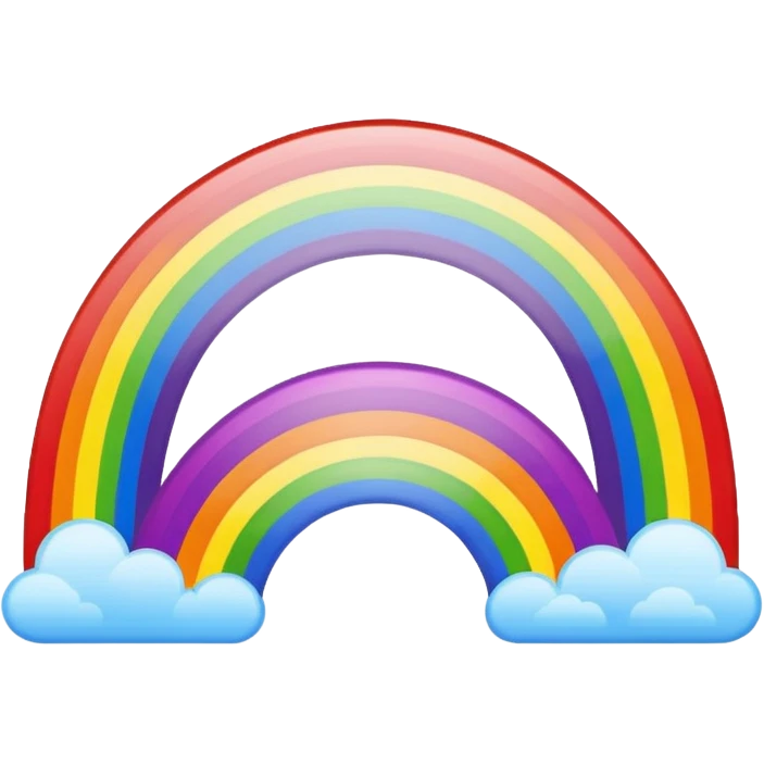 rainbow on the sky emoji