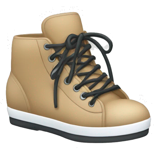 Shoes with laces not tied  emoji