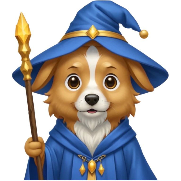 Dog wizard emoji