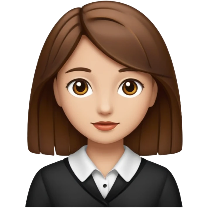 fancy brown haired girl emoji