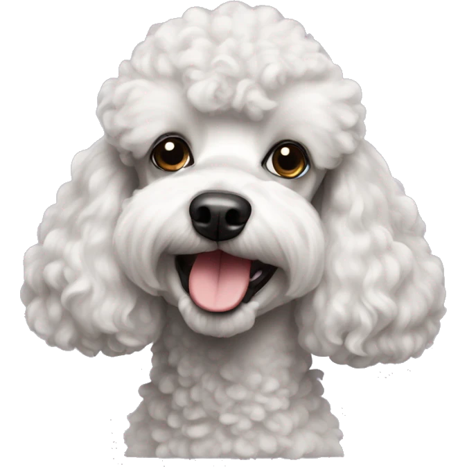 Poodle dog emoji