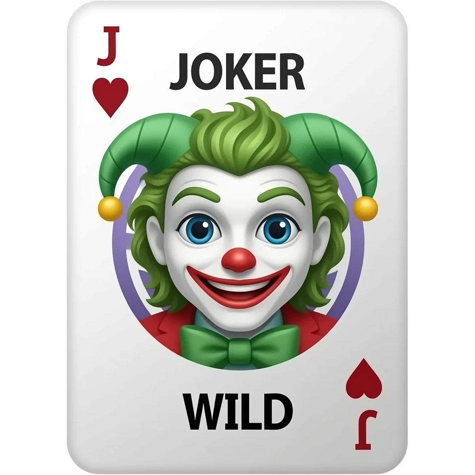 joker's wild, wild card, playing card, emoji