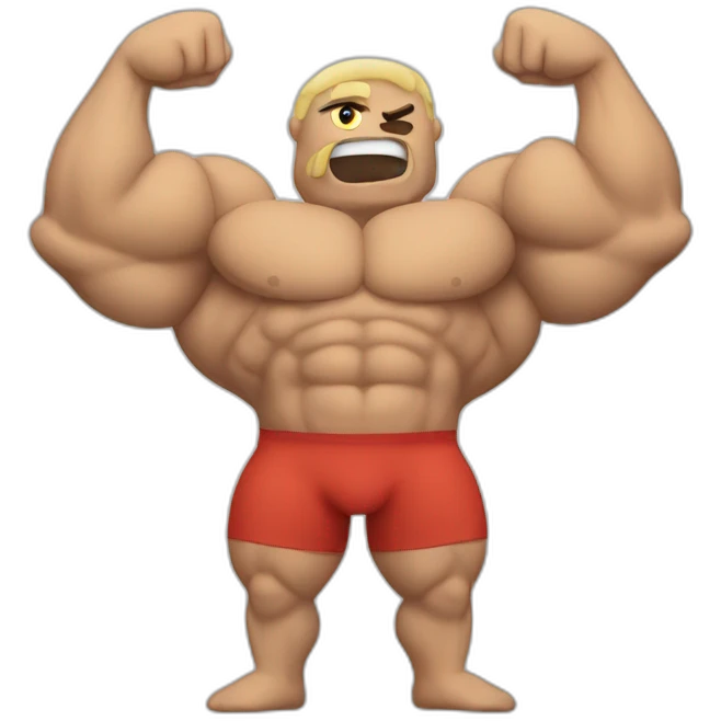 muscle man emoji