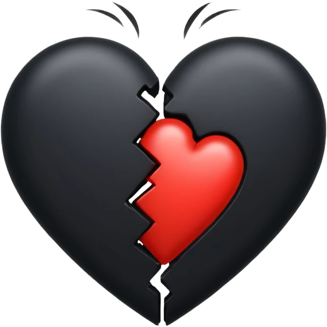 Black broken heart emoji