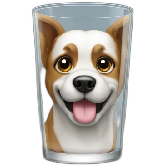 Dog glass emoji