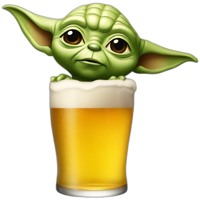Yoda beer emoji