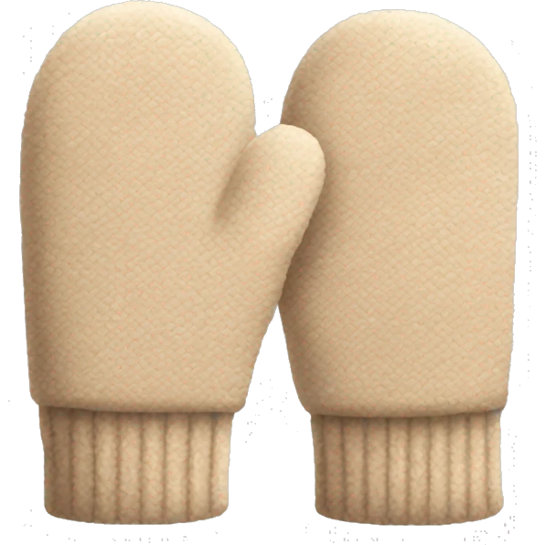 Beige mittens emoji