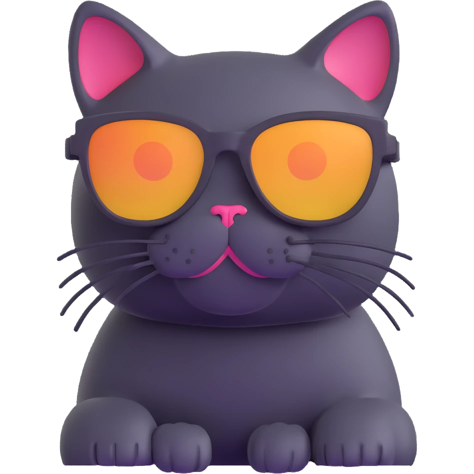 cat wearing sunglasses emoji